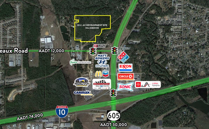Pictures of Land property located at MS-605, Gulfport, MS 39503 for sales - image #1