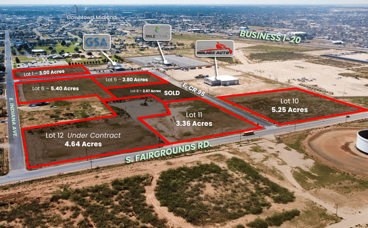 Pictures of Land property located at East Indiana Avenue at Fairgrounds Road, Midland, TX 79701 for sales - image #1
