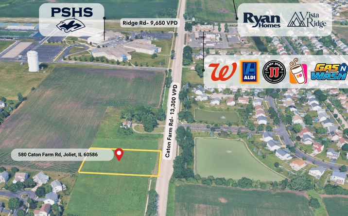 Pictures of Retail, Land property located at 580 Caton Farm Rd, Joliet, IL 60586 for sales - image #1