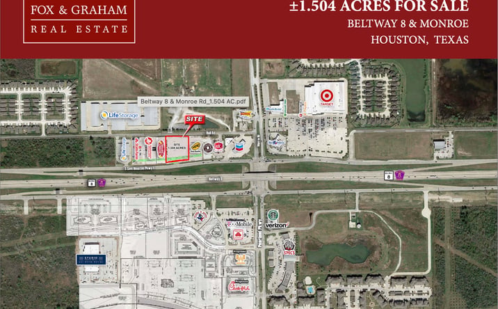 Pictures of Land property located at Beltway 8 & Monroe Rd, Houston, TX 77075 for sales - image #1