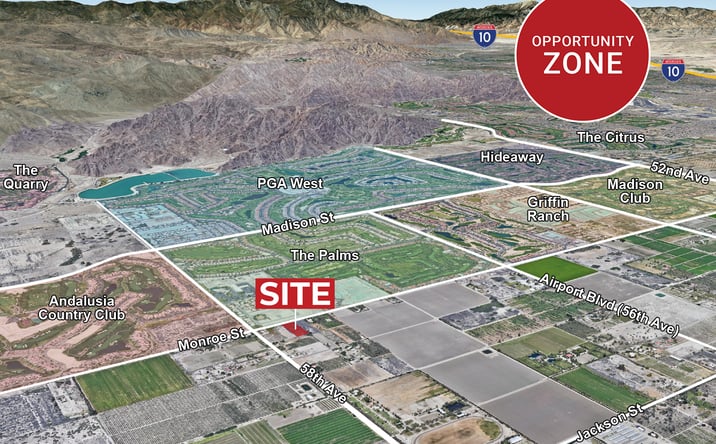 Pictures of Land property located at Monroe St & Ave 58th Ave, Vista Santa Rosa, CA 92274 for sales - image #1