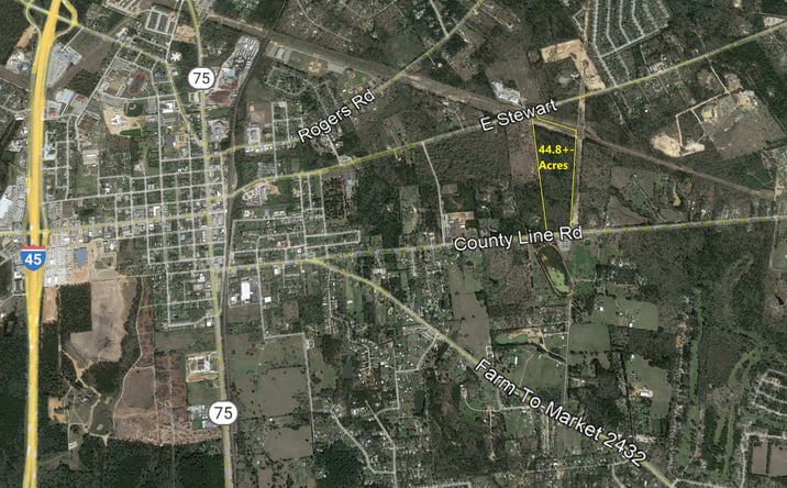 Pictures of Land property located at 44.8+/- Acres FM 1097, Willis, TX 77378 for sales - image #1