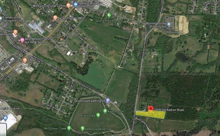 Pictures of Land property located at 1009 Old Kedron Rd, Spring Hill, TN 37174 for sales - image #1