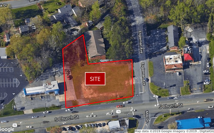 Pictures of Land property located at Corner of S. Church St. and Engleman Ave, Burlington, NC 27215 for sales - image #1