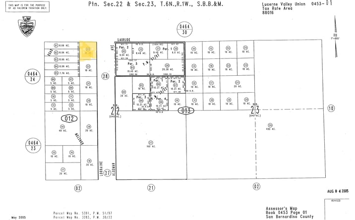 Pictures of Land property located at 00000 Lorraine (@ Laurjoe), Lucerne Valley, CA 92356 for sales - image #1