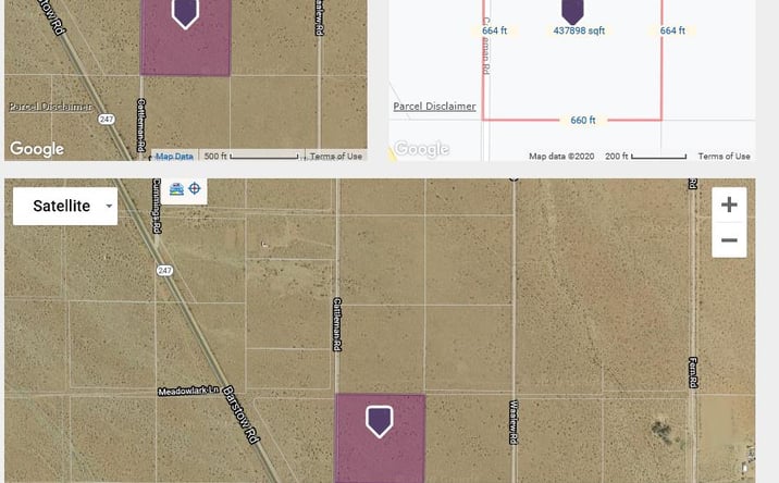 Pictures of Land property located at Cattleman Rd, Lucerne Valley, CA 92356 for sales - image #1