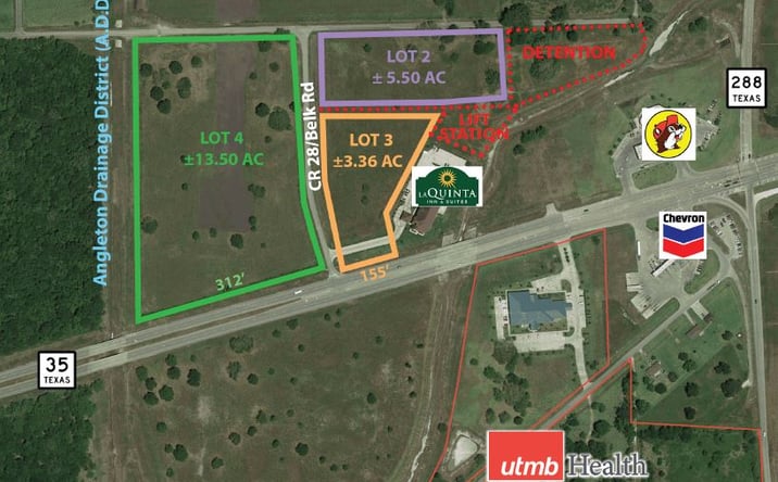 Pictures of Land property located at State Hwy 35, West Of Sh 288, Angleton, TX 77515 for sales - image #1
