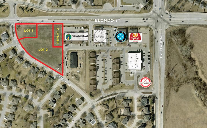 Pictures of Land, Mixed Use, Office, Retail property located at 168th & Blondo Street, Omaha, NE 68118 for sales - image #1
