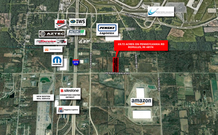 Pictures of Land property located at 34560 Pennsylvania Road, Romulus, MI 48174 for sales - image #1