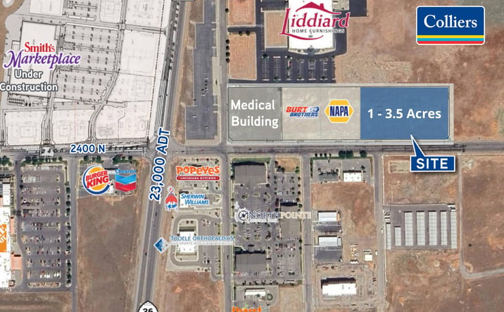 Pictures of Land, Retail property located at 2400 N 400 E, Tooele, UT 84074 for sales - image #1