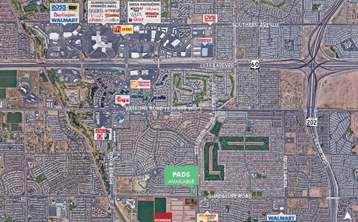 Pictures of Land, Retail property located at 2736 S Sossaman Road, Mesa, AZ 85209 for sales - image #1