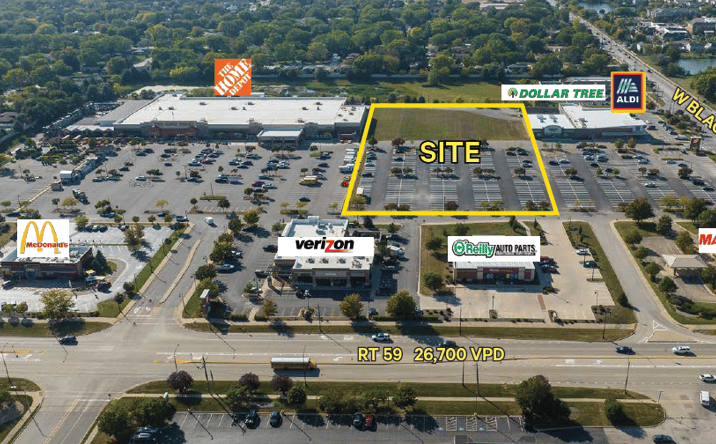 Pictures of Land property located at SWC Rt 59 & Black Rd, Joliet, IL 60404 for sales - image #1