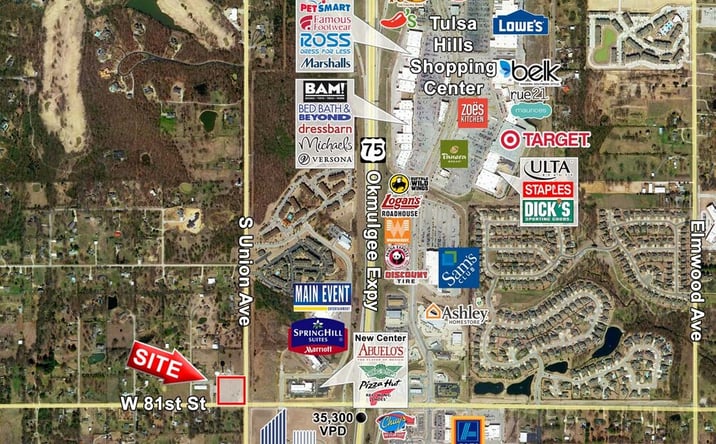 Pictures of Land property located at 1802 W 81st St S, Tulsa, OK 74132 for sales - image #1