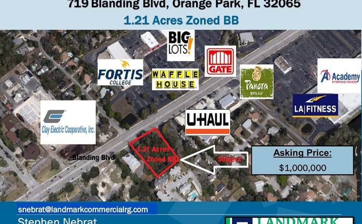 Pictures of Land property located at 719 Blanding Blvd, Orange Park, FL 32065 for sales - image #1