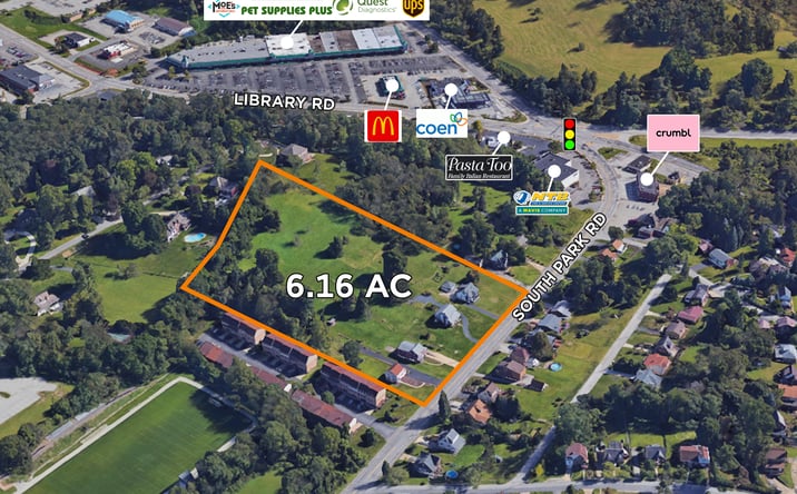 Pictures of Land property located at 2498 - 2530 South Park Road, Bethel Park, PA 15102 for sales - image #1