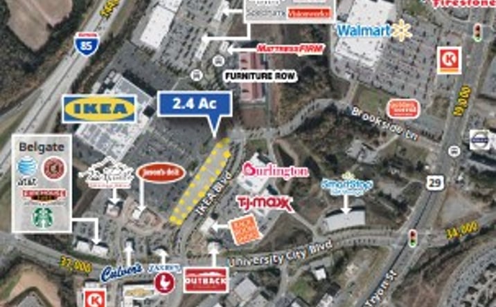 Pictures of Land property located at 8300 IKEA Blvd, Charlotte, NC 28262 for sales - image #1
