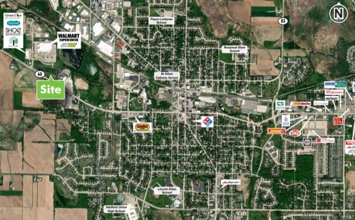 Pictures of Land property located at 1220 Theil St (Pad 2), Hartford, WI 53027 for sales - image #1
