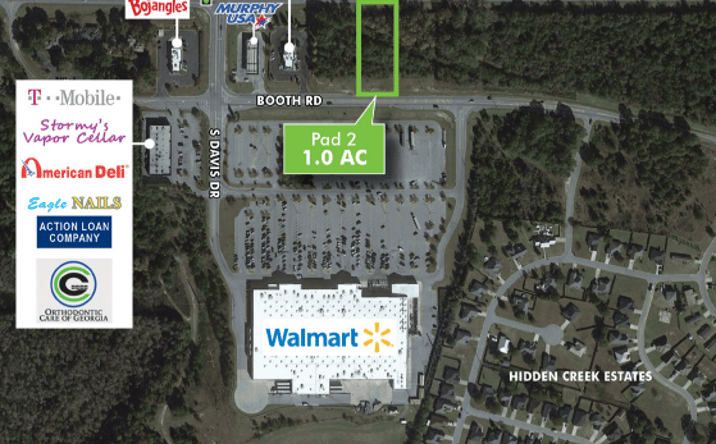 Pictures of Land property located at 502 Booth Road (Pad 3), Warner Robins, GA 31088 for sales - image #1