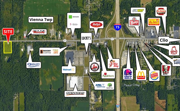 Pictures of Land property located at 7.50 Acres Vienna Road, Clio, MI 48420 for sales - image #1