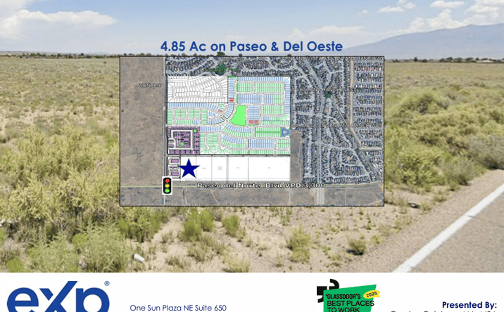 Pictures of Land property located at Paseo del Norte NW & 120- Paradise West, Albuquerque, NM 87114 for sales - image #1