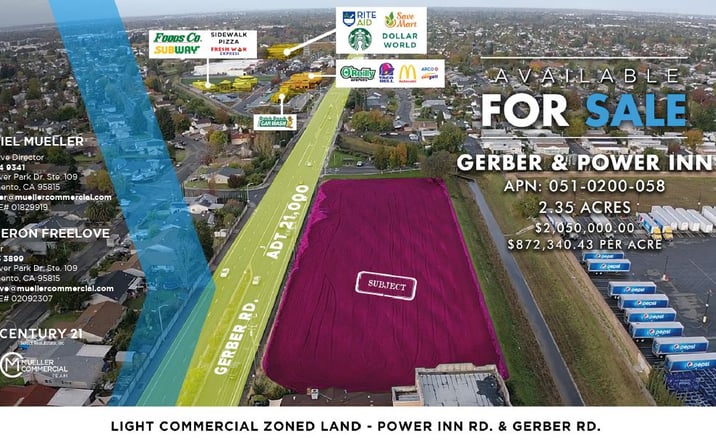 Pictures of Land property located at Gerber and Power Inn Rd, Sacramento, CA 95828 for sales - image #1