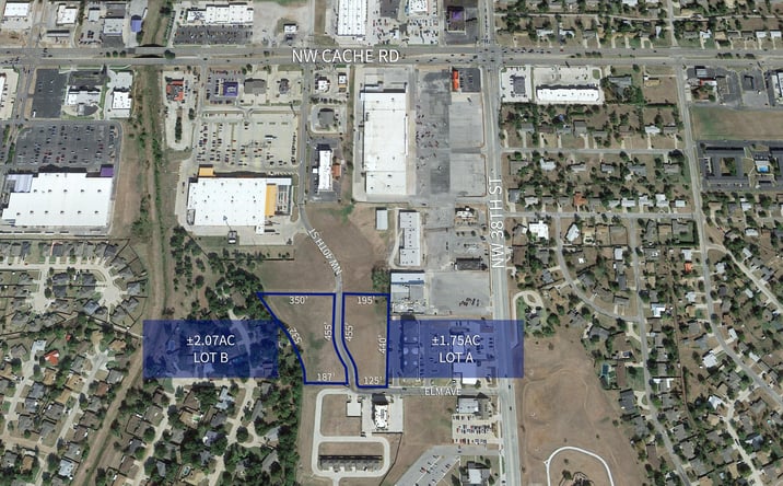 Pictures of Land property located at 1.75ac Lot A & 2.07ac Lot B on NW 40th St, Lawton, OK 73505 for sales - image #1