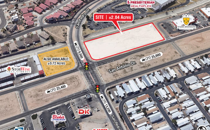 Pictures of Land property located at SWC San Antonio Rd. & San Pedro Rd. NE, Albuquerque, NM 87109 for sales - image #1