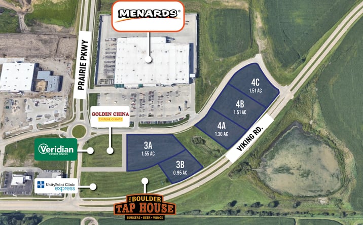 Pictures of Land property located at Lot 4C Pinnacle Prairie, Cedar Falls, IA 50613 for sales - image #1
