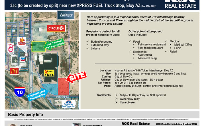 Pictures of Land property located at 3790 W Houser Rd, Eloy, AZ 85131 for sales - image #1