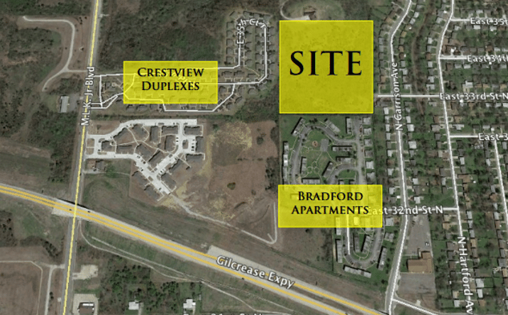 Pictures of Land property located at SE of E 36th St N and Martin Luther King Blvd, Tulsa, OK 74106 for sales - image #1