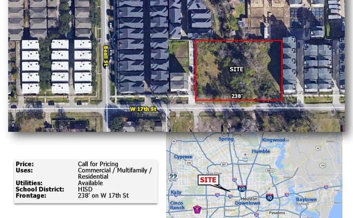 Pictures of Land property located at W 17th St, Houston, TX 77008 for sales - image #1