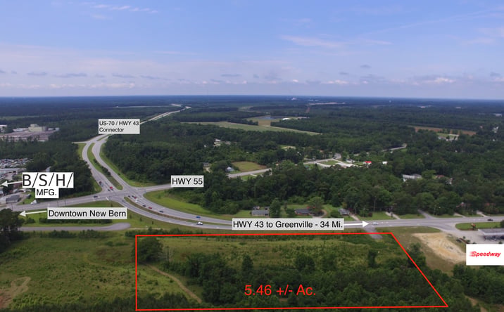 Pictures of Land, Mixed Use, Self Storage property located at Washington Post Road, New Bern, NC 28562 for sales - image #1