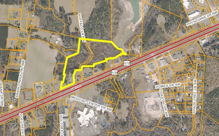 Pictures of Land property located at 652 Ocean Hwy W, Supply, NC 28462 for sales - image #1