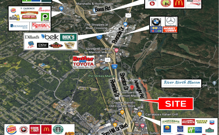 Pictures of Land property located at 4090 Arkwright Rd, Macon, GA 31210 for sales - image #1