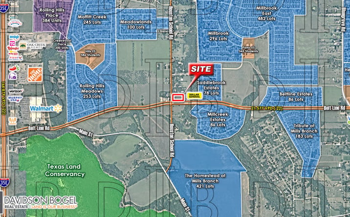 Pictures of Land property located at NEC - Houston School Rd. & Belt Line Rd., Lancaster, TX 75146 for sales - image #1
