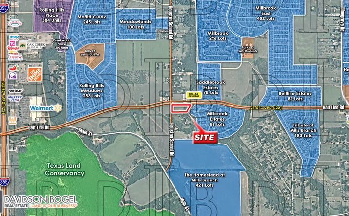 Pictures of Land property located at SEC - Houston School Rd. & Belt Line Rd., Lancaster, TX 75146 for sales - image #1