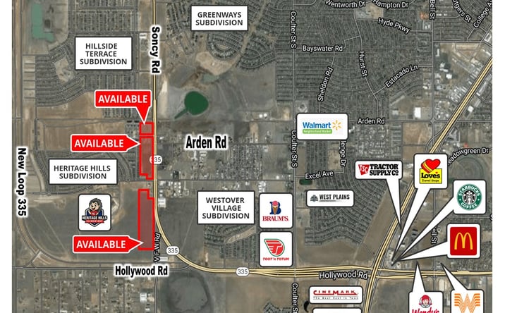 Pictures of Land property located at Soncy (Loop 335) between Arden & Hollywood, Amarillo, TX 79119 for sales - image #1