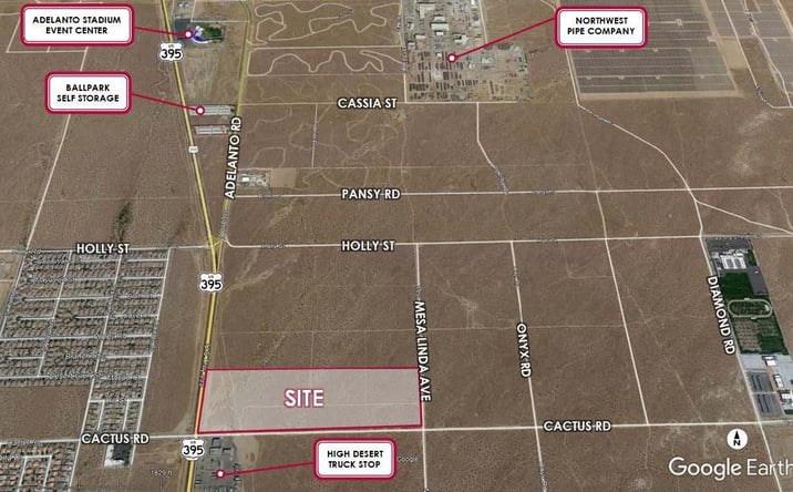 Pictures of Land property located at Hwy 395 & Cactus Rd, Victorville, CA 92392 for sales - image #1