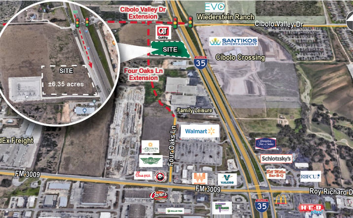 Pictures of Land property located at IH-35 & Cibolo Valley Dr, Schertz, TX 78154 for sales - image #1