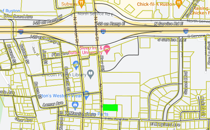 Pictures of Land property located at 806 N Vienna St, Ruston, LA 71270 for sales - image #1
