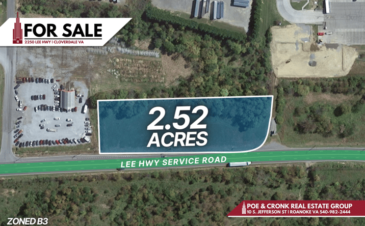 Pictures of Land property located at 2250 Lee Hwy Service Rd, Cloverdale, VA 24077 for sales - image #1