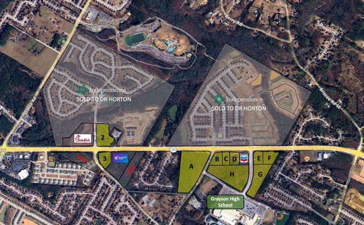 Pictures of Land property located at 0 Loganville Highway (Lot G: 7.7 AC), Loganville, GA 30052 for sales - image #1