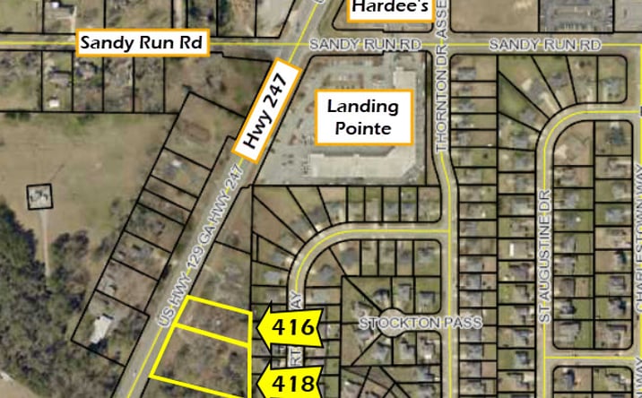 Pictures of Land property located at 416 & 418 Highway 247, Bonaire, GA, USA, Bonaire, GA 31005 for sales - image #1