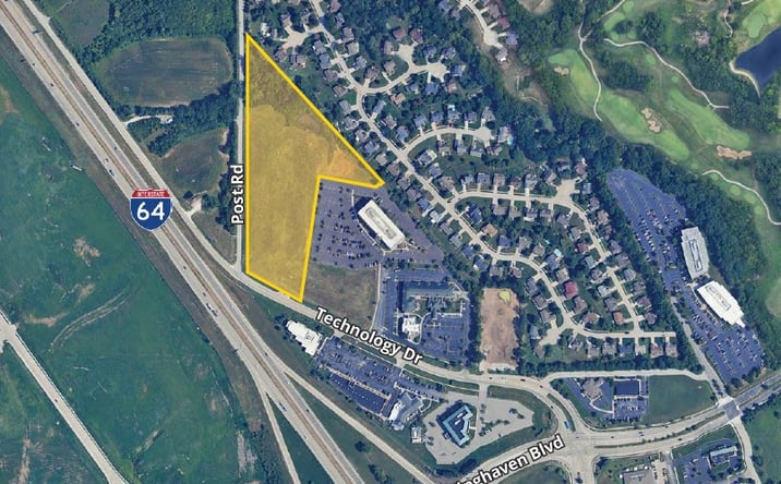 Pictures of Land property located at Technology Drive & Post Rd, O'Fallon, MO 63368 for sales - image #1