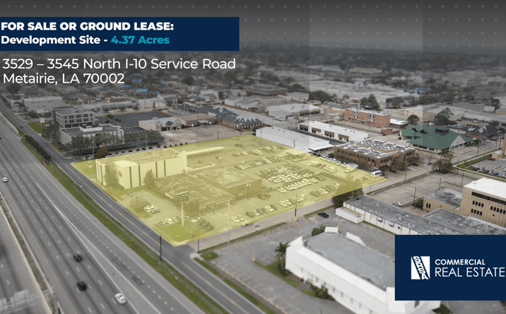 Pictures of Retail, Multifamily, Hospitality, Mixed Use, Land property located at 3529 N. I-10 Service Rd., Metairie, LA 70002, 3545 N. I-10 Service Rd., Metairie, LA 70002 for sales - image #1