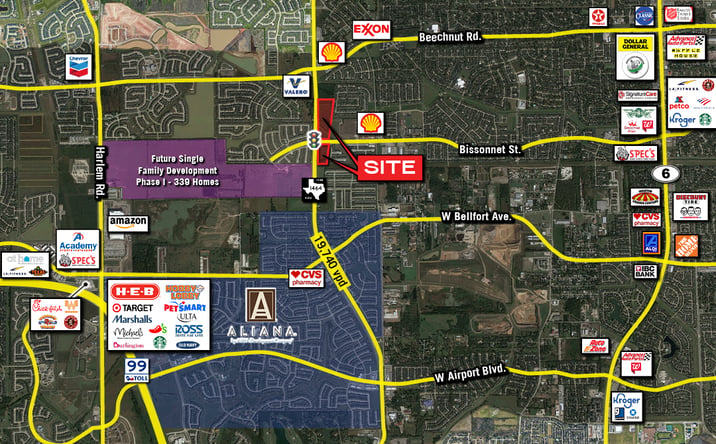 Pictures of Land property located at NEC and SEC of FM 1464 & Bissonnet, Richmond, TX 77407 for sales - image #1