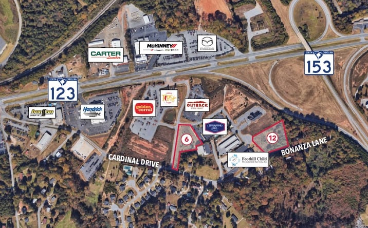 Pictures of Land property located at SC Hwy 123 & SC Hwy 153, Piedmont, SC 29640 for sales - image #1