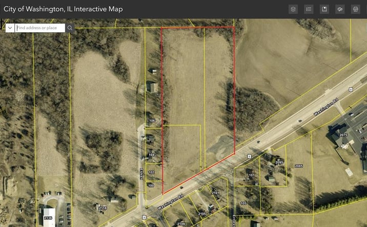 Pictures of Land property located at 2098 W Washington Road, Washington, IL 61571 for sales - image #1