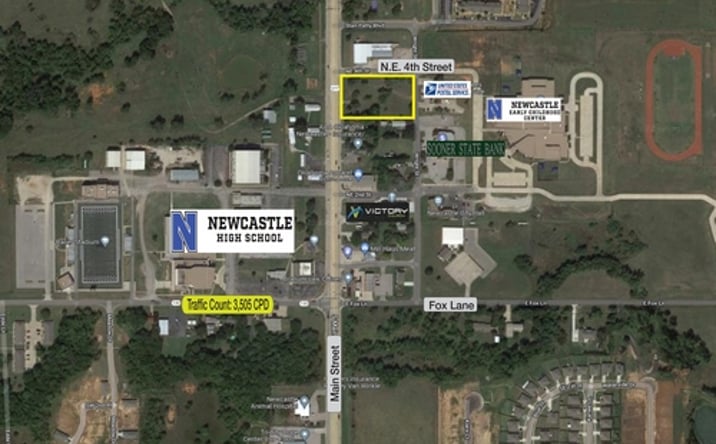Pictures of Land property located at N.E. 4th Street & N. Main Street, Newcastle, OK 73065 for sales - image #1