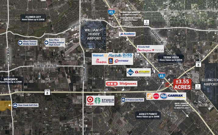 Pictures of Land property located at Dickinson Rd & Gulf Pointe Drive, Houston, TX 77089 for sales - image #1